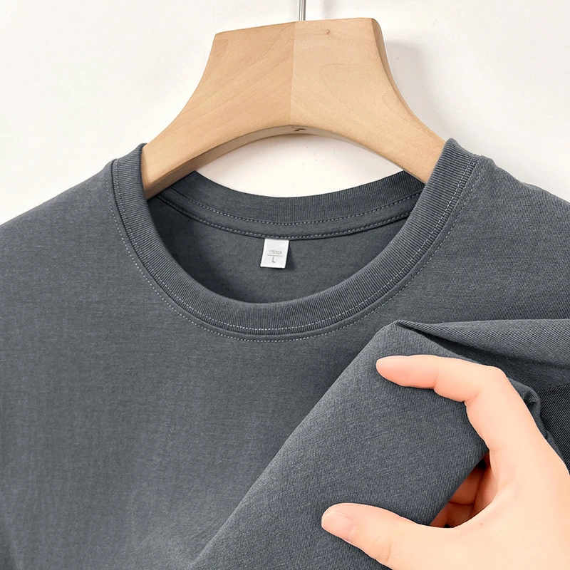 2025 Nieuwe heren Koreaanse casual katoenen T-shirt met korte mouwen en ronde hals Zomer Modieuze en comfortabele veelzijdige top