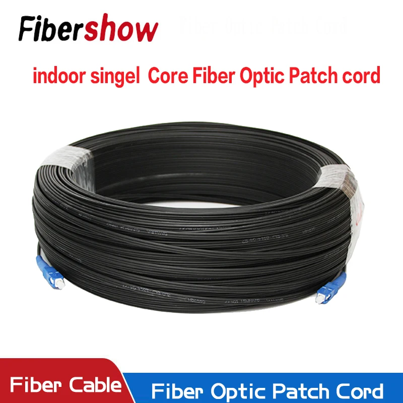 Glasfaser-Drop-Kabel SC-UPC auf SC UPC Single Mode Simplex Indoor-Patchkabel Optisches Kabel FTTH 10 m 20 m 30 m 50 m 100 m
