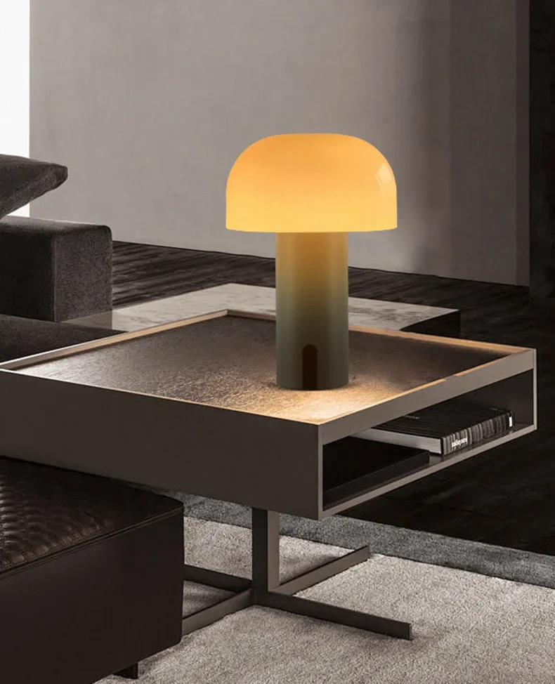 Pilz-Tischlampe, Aufladen, Atmosphärenlicht, dekorative Nachtlichter, Touch-Steuerung