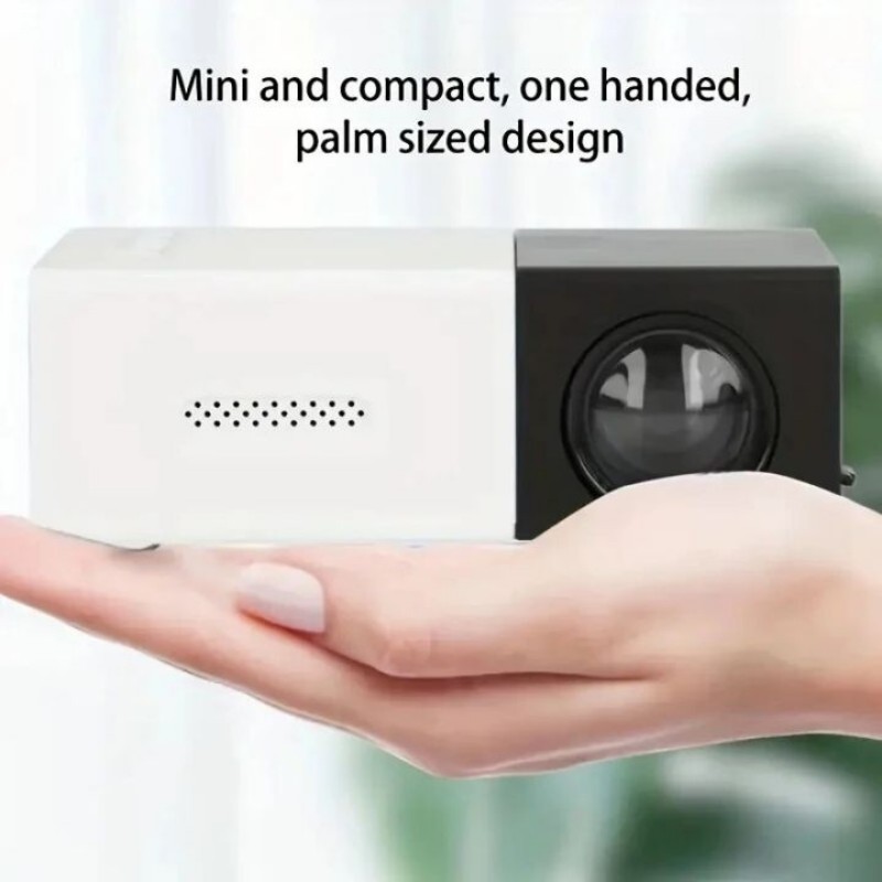 2024 novo yg300 mini projetor led yg300 versão atualizada 1000 lúmen 320x240p hdmi-compatível usb áudio casa media player beamer