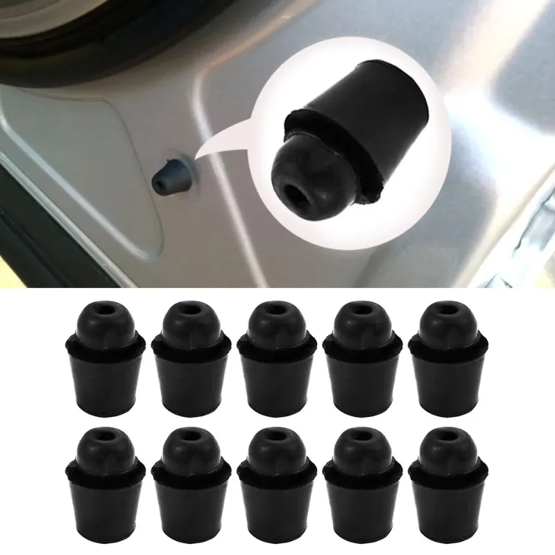 10 Teile/satz Schwarz Gummi Auto Stoßstange Tür Overslam Für Hyundai Alle Fahrzeug Elantra Accent Tucson Soul RIO Creta Soanta