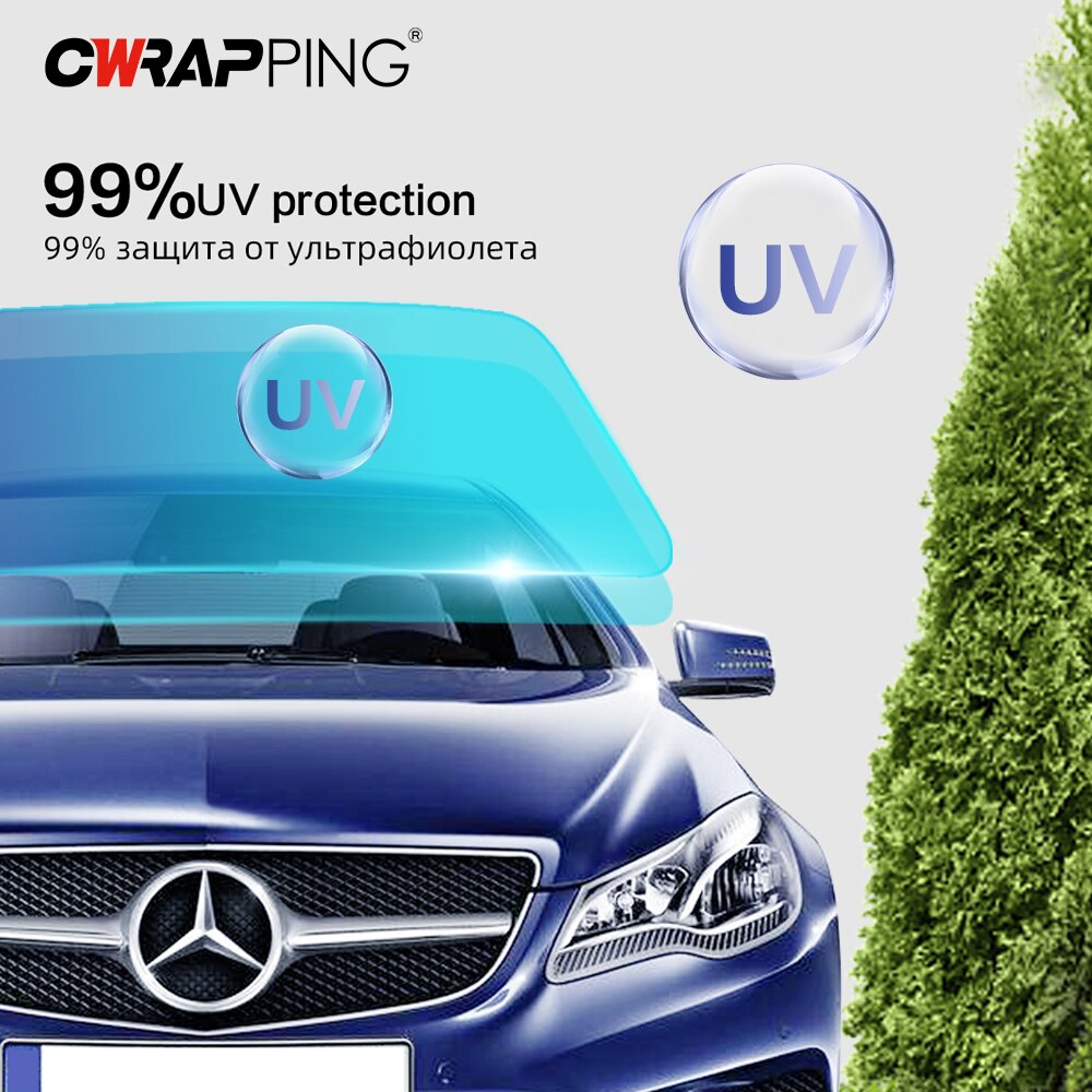 รถหน้าต่างฟิล์มฤดูร้อนพลังงานแสงอาทิตย์ UV Protector Tint Tinting ฟิล์มสําหรับรถยนต์หน้าต่างความเป็นส่วนตัวฟิล์ม 50 ซม.X 300 ซม.Sun Shade ฟิล์ม