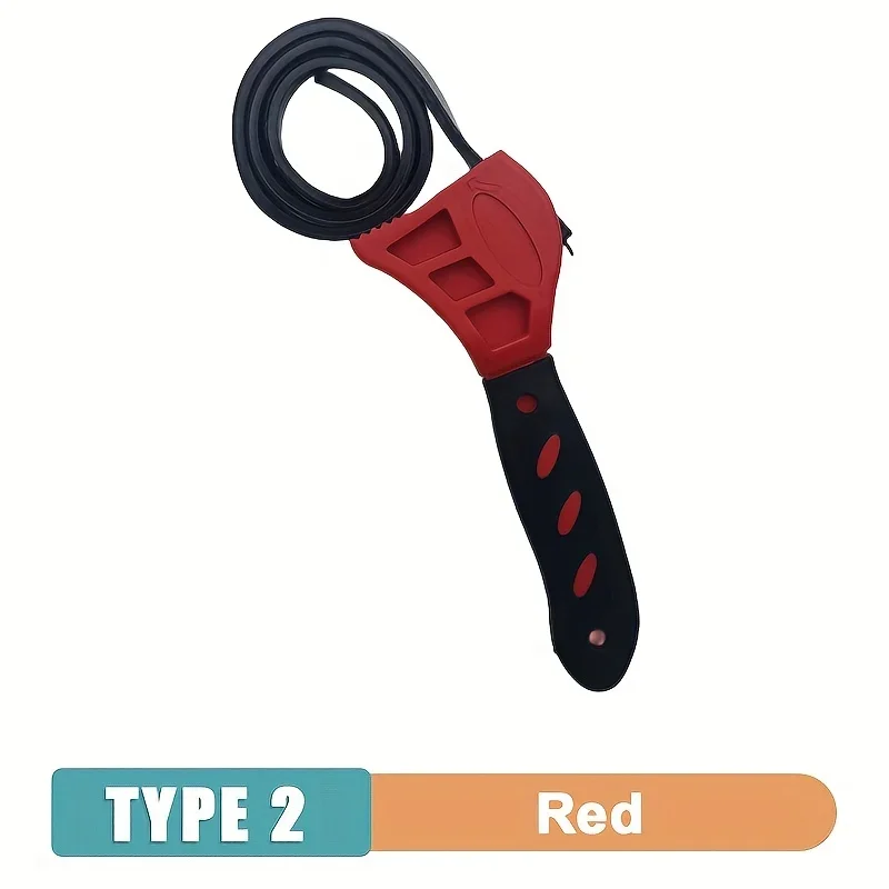 1 Stuks 6 Inch Riem Moersleutel Oliefilter Puller Strap Spanner Chain Wrench Strap Opener, verstelbare Demontage Tool