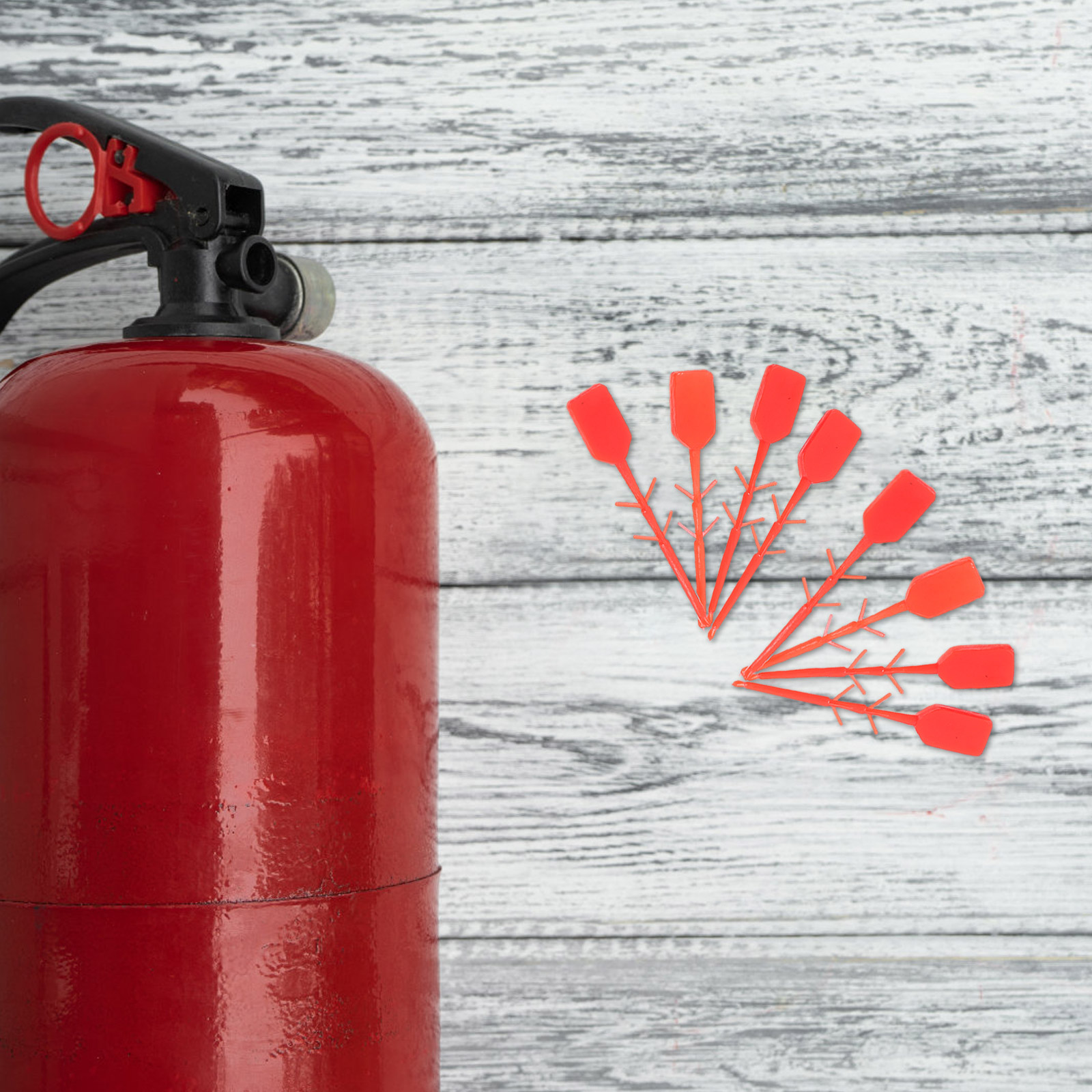 1000 Pcs Fire Extinguisher Accessories Plastic Security Seal Pin Tamper Resistant Easy Identification Universal Compatibility