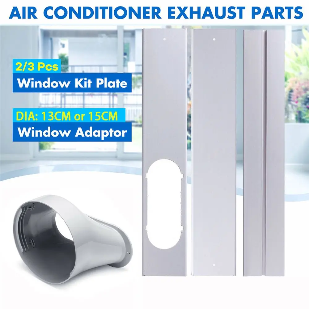 Neueste tragbare Fenster Kit Gleit platte einstellbare Adapter Windschutz scheibe Auspuffs ch lauch Rohr verbinder Klimaanlage Zubehör