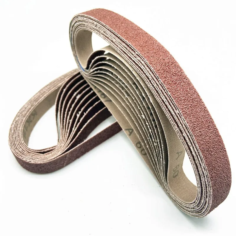 Bộ 50 330*10 Chà Nhám Thắt Lưng 40-400Grits Giấy Nhám Nhám Ban Nhạc Dây Nhám Dụng Cụ Gỗ Kim Loại Mềm Đánh Bóng
