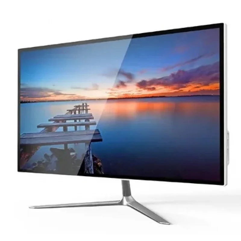 PC para juegos OEM de 21 pulgadas, todo en uno, configuración completa AIO Core I7, computadoras de escritorio todo en uno con batería UPS