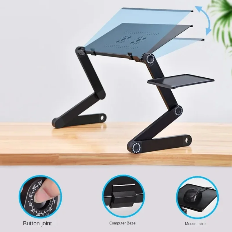 Soporte plegable ajustable para ordenador portátil, mueble de oficina con ventilación, para Notebook y PC