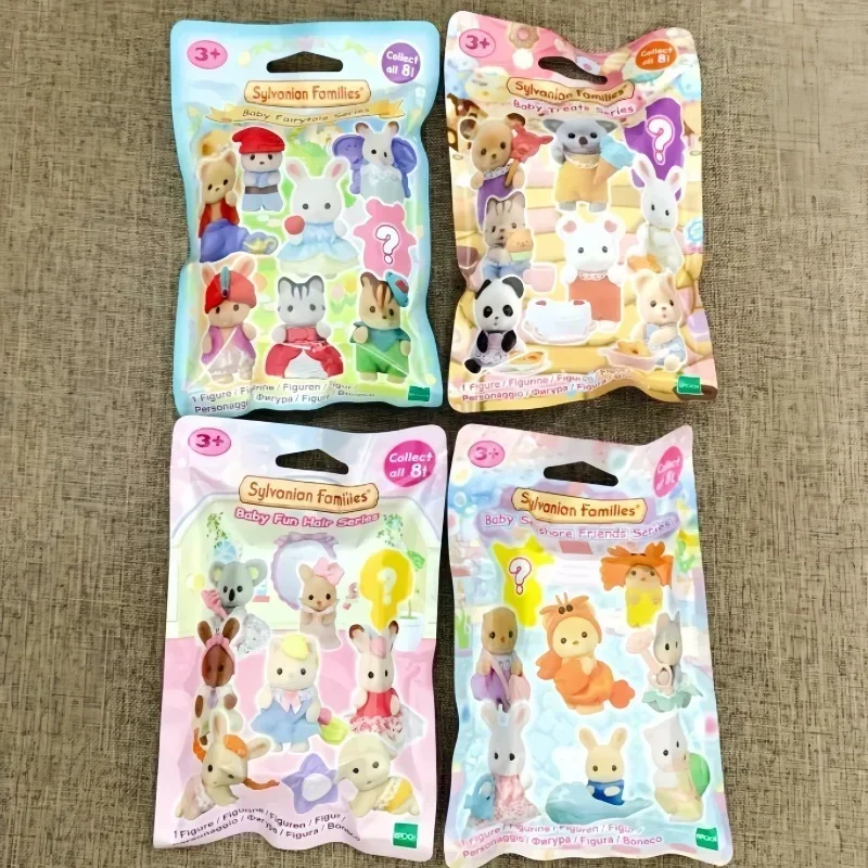 Japão sylvanian famílias floresta parceiros kawaii acampamento vestir-se boneca bonito anime figrues quarto reunindo brinquedos presente