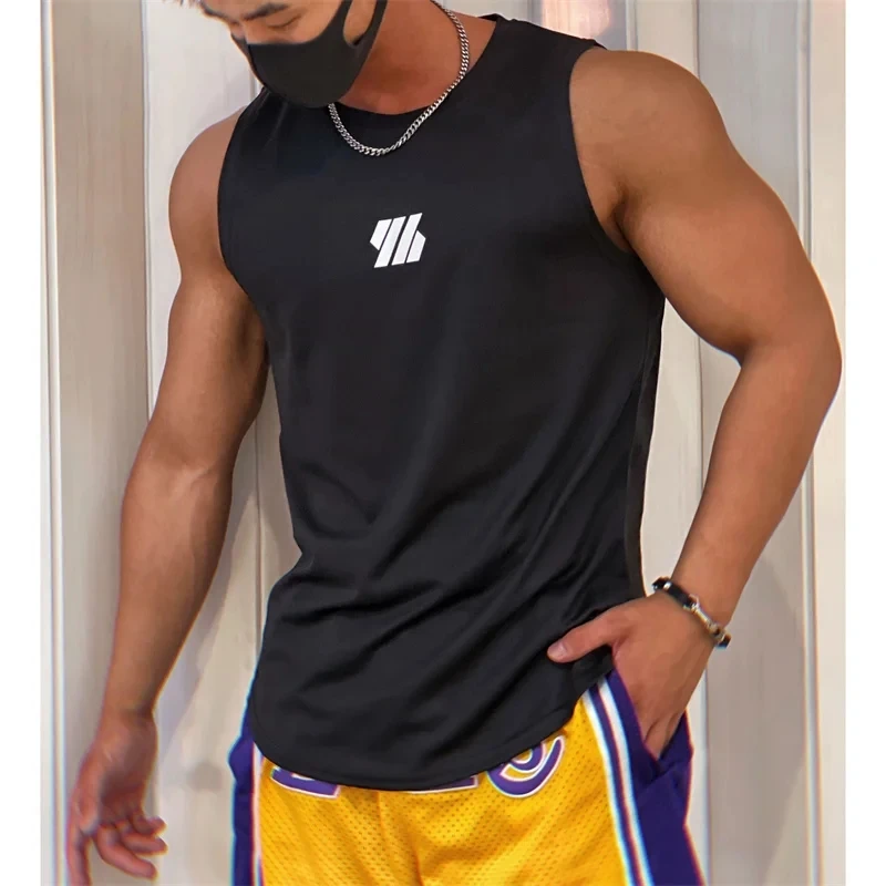 2025年最新 サマージムベスト 高品質メッシュシャツ ノースリーブTシャツ メンズタンクトップ ランニングフィットネス スポーツベスト メンズ服