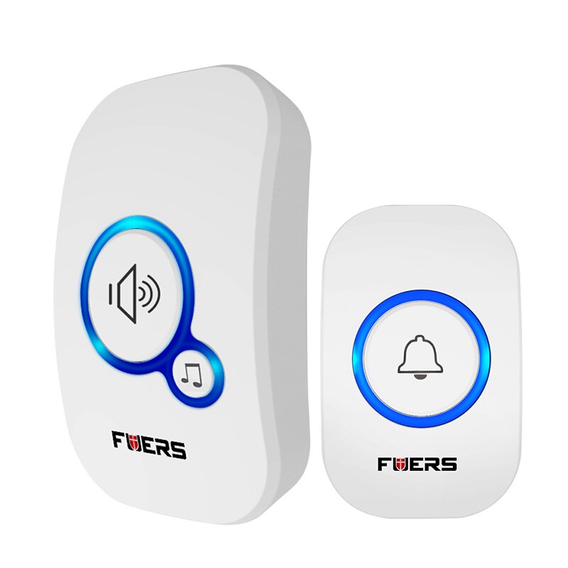 Fuers campanello senza fili campanello di benvenuto impermeabile campanello per porta di casa intelligente 32 canzoni allarme intelligente con batteria per negozio Hotel