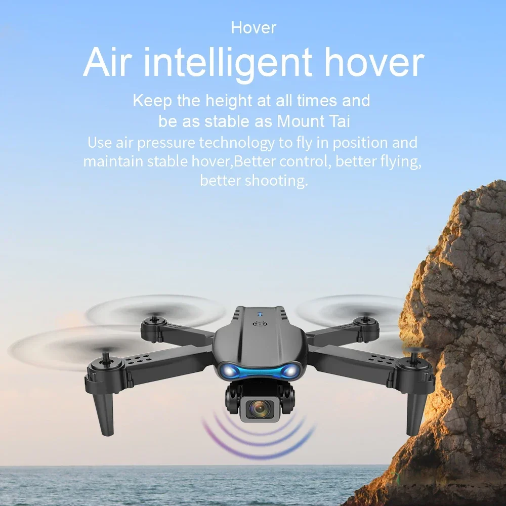 Dron E99 Pro z podwójną kamerą 4K, optycznym przepływem Wi-Fi i unikaniem przeszkód do fotografii lotniczej Quadcopter