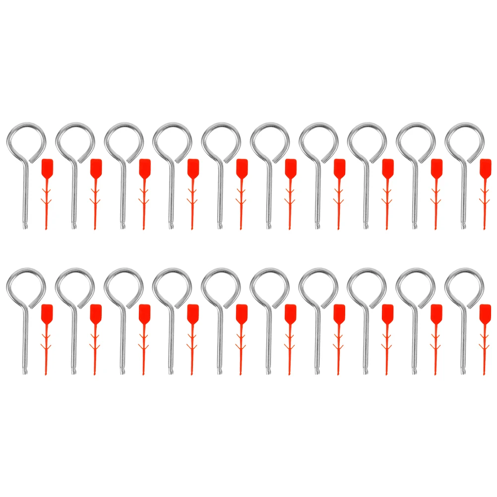 50 set Fire Extinguisher Pin Set Safety Lock Replacement Pull Pins Plastic Tamper Seals for Home Office Use Iron Security