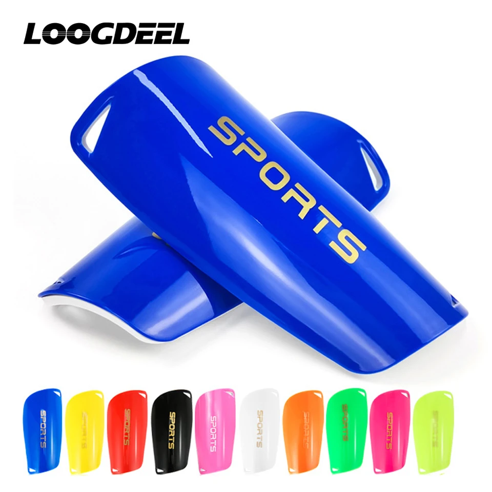 Loogdeel, 1 par de espinilleras de fútbol, soporte para espinilleras de fútbol, Protector de piernas, espinilleras para niños y hombres, accesorio deportivo
