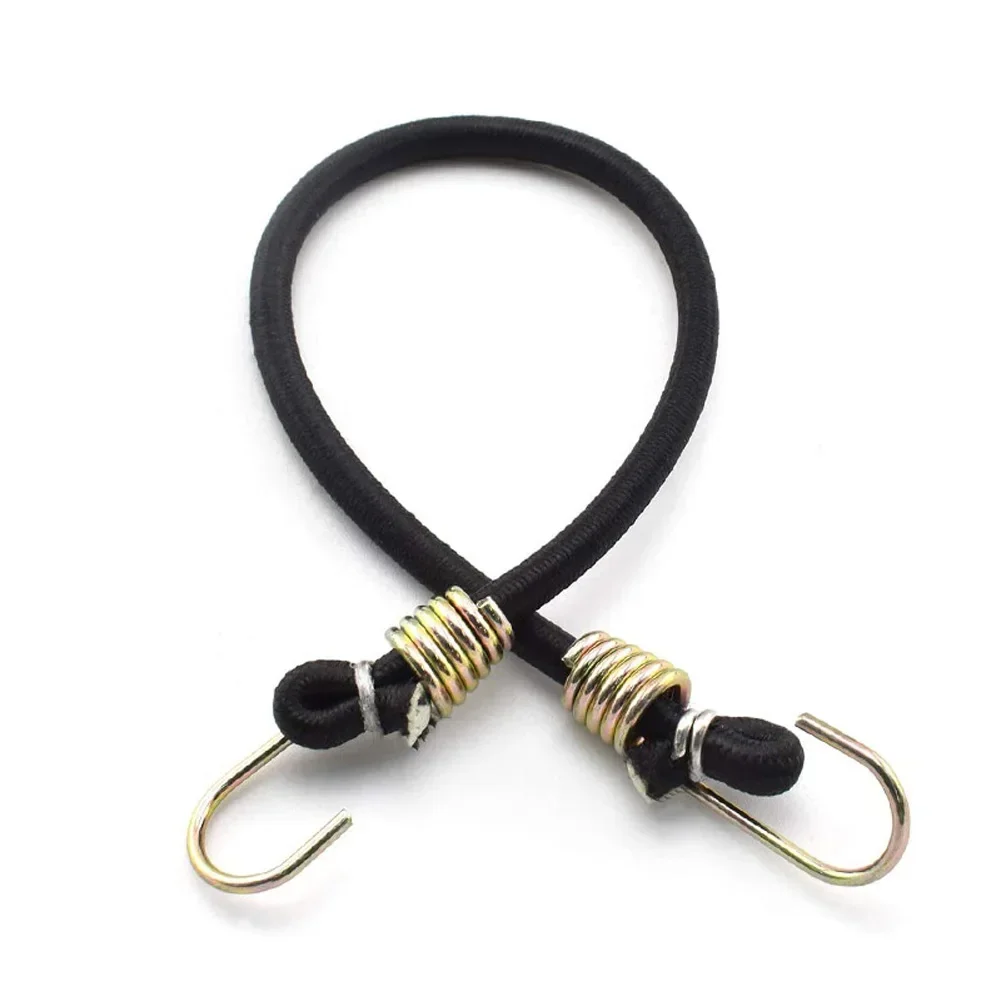 Corde elastiche elastiche resistenti da 10 pezzi con moschettone per bagagli Corde per imballaggio per bagagli da 30 cm Accessori da campeggio
