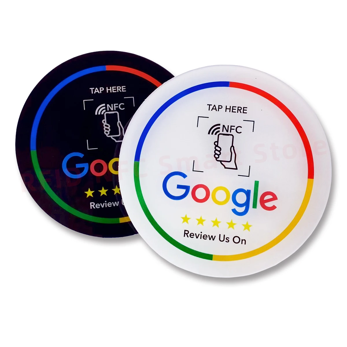 13.56MHz Google Review Card NFC Station โต๊ะ NFC Google reviews Display Display bending Card ยืนแบรนด์