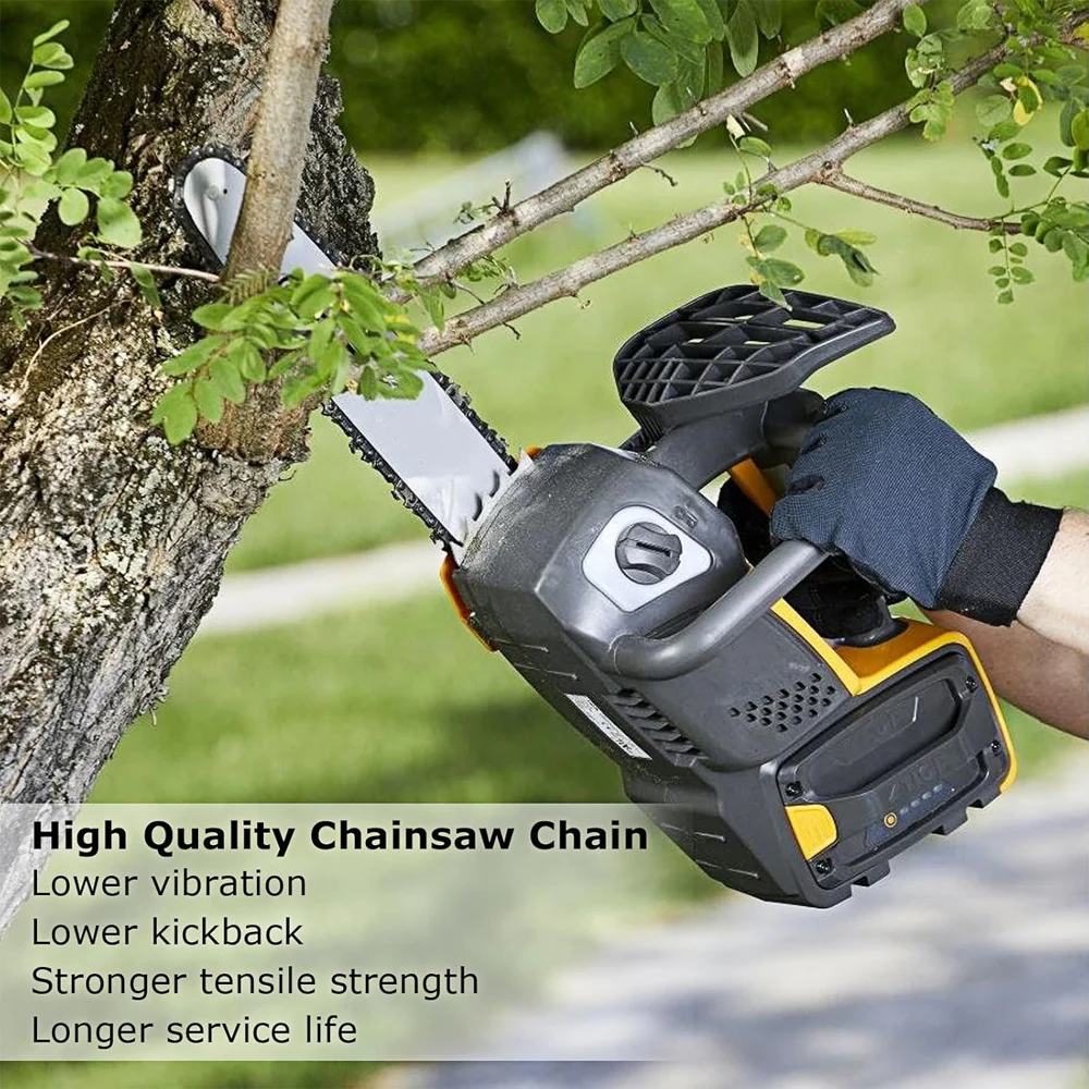16 นิ้ว 56 ไดรฟ์ Links Chainsaw Chain Guide Bar และเลื่อยชุดโซ่ 3/8 "Pitch Chain Low-Kickback สําหรับช่างฝีมือช่างไม้เครื่องมือ