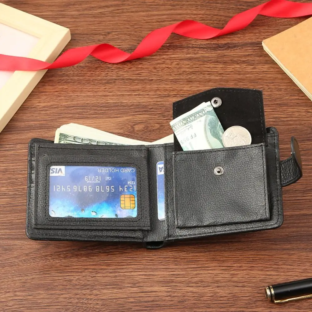 กระเป๋าสตางค์ผู้ชายหนังซิปกระเป๋า Man Slim ผู้ถือบัตรคุณภาพชายสั้น Multi-Card กระเป๋าสตางค์กระเป๋าเหรียญ