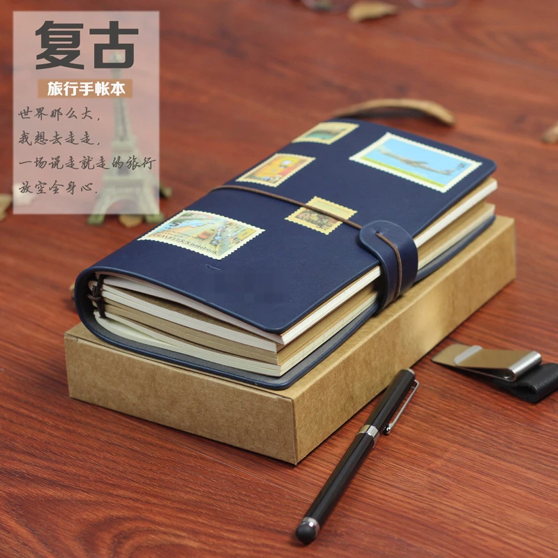 Hàn Quốc Băng Sáng Tạo Sổ Tay A6 Retro Di Động Du Lịch Notepad Nhật Ký Máy Tính Xách Tay Máy Tính Xách Tay