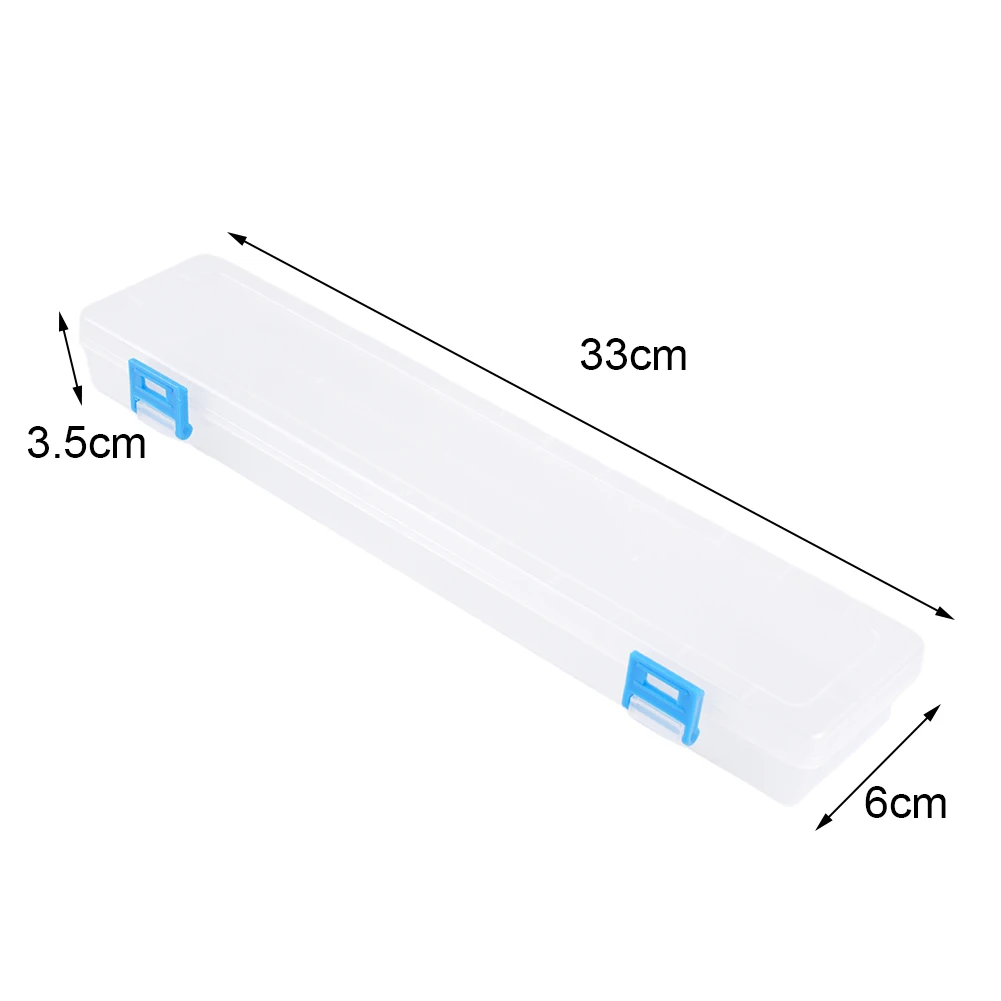 1Pc Weiß Lagerung Box 33x7x3,5 cm Für Pinsel Malerei Bleistifte Aquarell Stifte Kunst Handwerk Nähen zeichnung Protctor Hand Werkzeuge