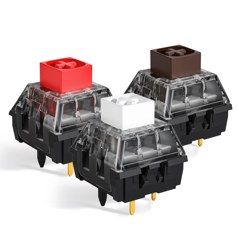 Kailh Box White V2, Box Brown V2, Box Red V2, механический переключатель клавиатуры Clicky, линейный тактильный, 5 контактов