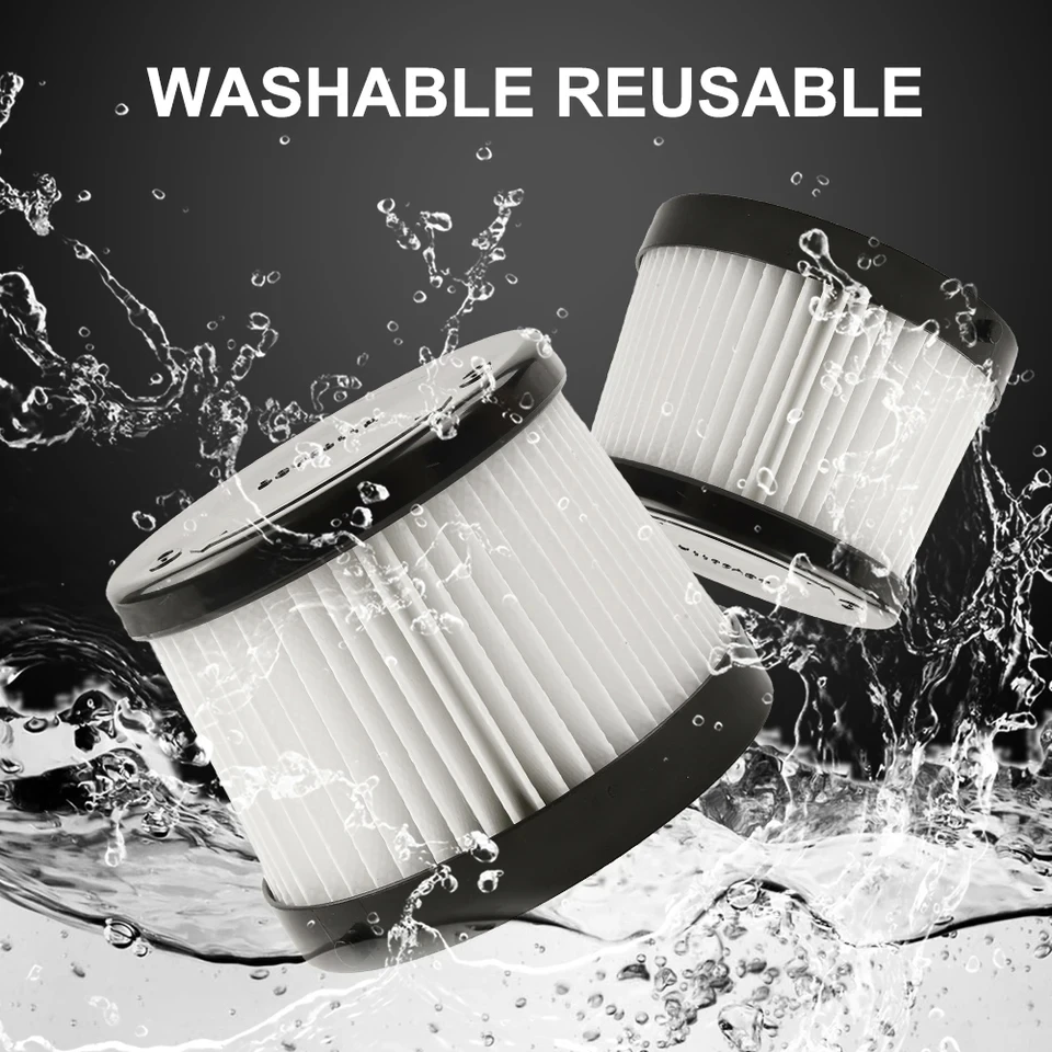 2pcs Filters Washable Reusable For  DCV501HB 20V Cordless Handheld Vacuum Cleaner DCV5011H Replacement