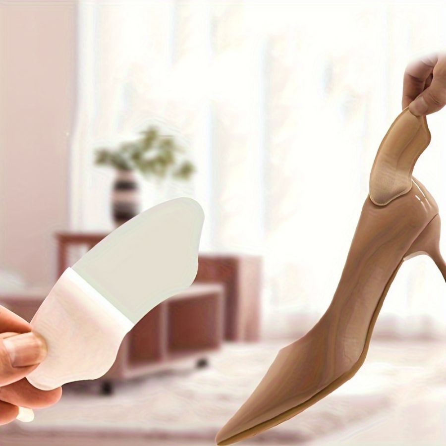 Pacote com 8 inserções autoadesivas para sapatos grandes – protetores de calcanhar para evitar deslizamentos e melhorar o ajuste e conforto