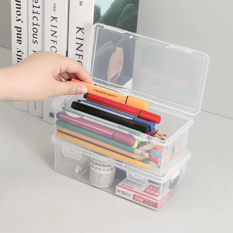 Große Kapazität Transparent Schreibwaren Fall Bleistift Lagerung Farbe Bleistift Lagerung kinder Kreide Malerei Skizzieren Bleistift Tasche