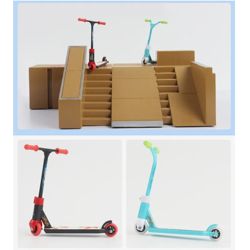 ความแปลกใหม่ Funny Interactive Mini Finger Scooter Stunt ของเล่นนิ้วมือสเก็ตสเก็ตสกู๊ตเตอร์นิ้วมือเด็ก Interactive วันหยุดของขวัญ