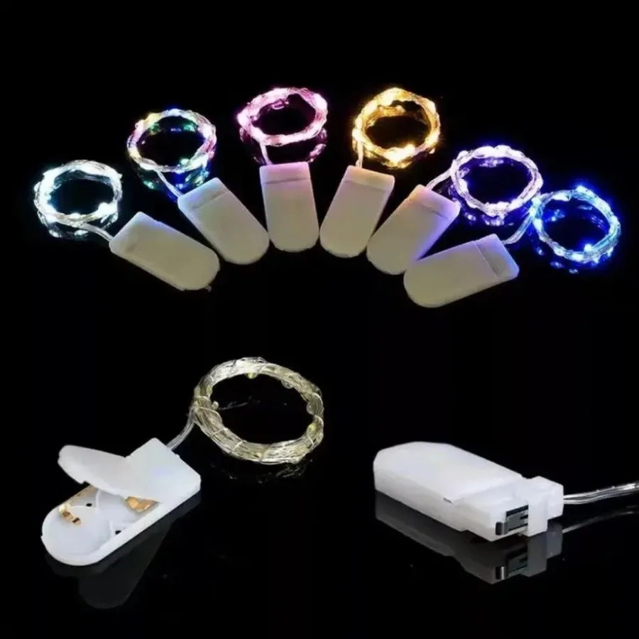 5M ไฟ LED String กันน้ํา LED ทองแดงลวดไฟ Fairy แบตเตอรี่ดําเนินการ DIY งานแต่งงานไฟตกแต่งคริสต์มาส