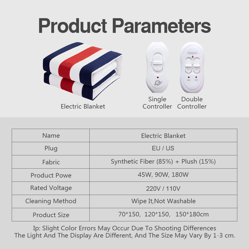 110V 220V Electric Blanket Thicker Heaters Home Bed Sheet Thermal Mat Heating Mattress Winter Thermostat Double Body Warmer Pads