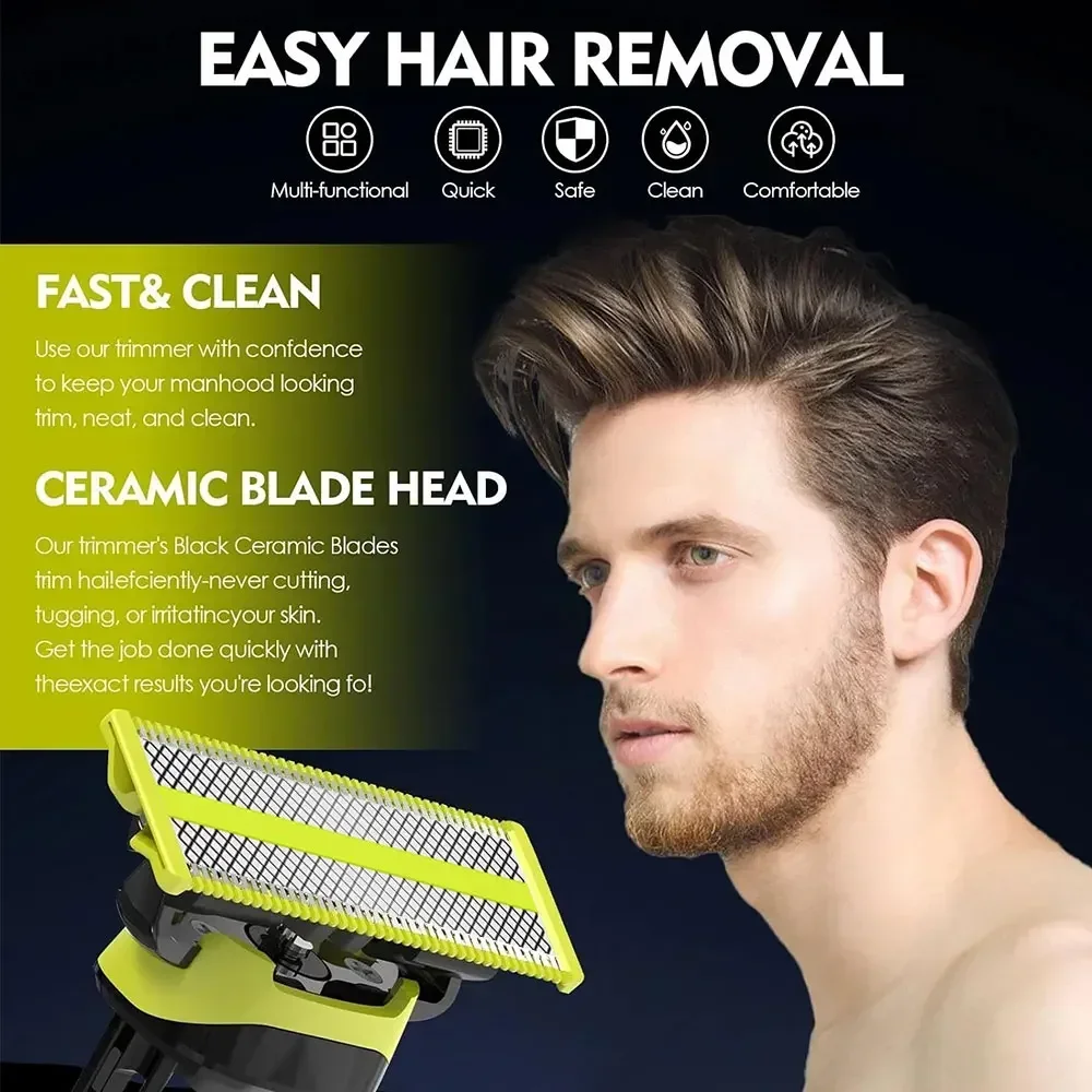 필립스 원 블레이드 QP2520 QP2530 QP2620 QP2630 QP6510 QP6520 하이브리드 전기 수염 트리머용 면도기 교체
