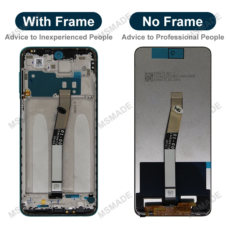 6.67 "สำหรับ Xiaomi redmi Note 9 Pro จอแสดงผล LCD ทัชสกรีนดิจิไทเซอร์สำหรับ redmi Note 9S อะไหล่ M2003J6B2G จอแสดงผล