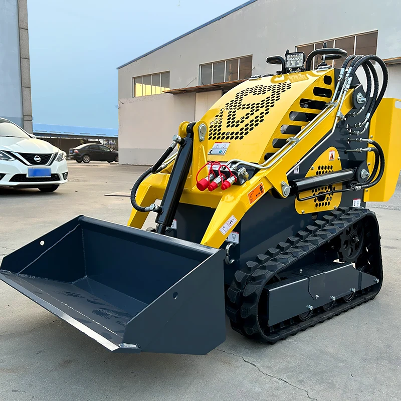 Customized CE/EPA 480 skid steer loader Engine Diesel Digger Attachment Skid Steer Loader Mini Track Loader Tracked