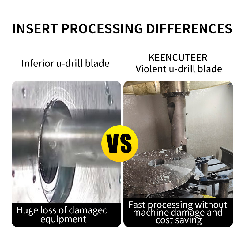 Nhanh Bạo Lực Khoan Lưỡi Dao SPMG Máy CNC Công Cụ Dụng Cụ Xay Carbide Lắp Thép Không Gỉ Thép Dụng Cụ Đầu SPGT U Khoan lưỡi Dao