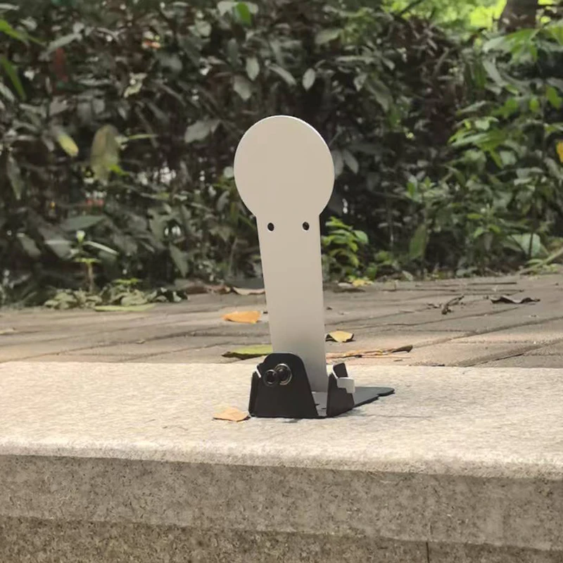 A placa de alvo circular de pescoço longo feita de aço carbono, com diâmetro de 2,55 polegadas, é uma alvo de knockdown.