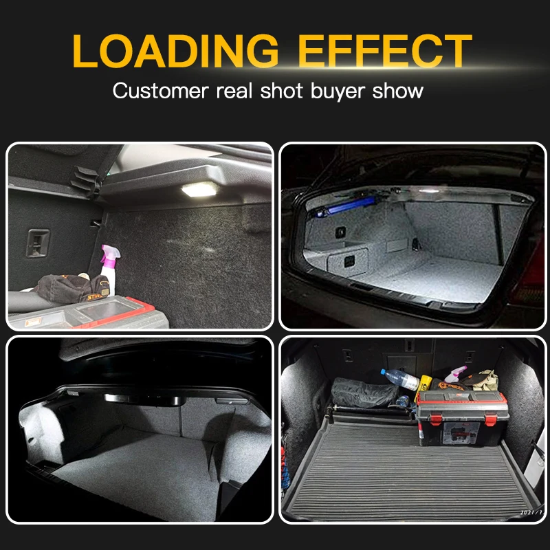Luz Interior del compartimento del maletero LED 1/2X para Opel Astra E F G H Agila Omega Corsa C Vectra Insignia lámpara de guantera Convertible