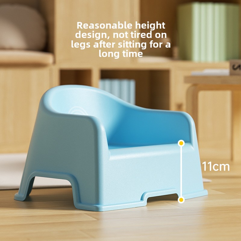 Household Plastic Children's Stool Kindergarten Children Backrest Dining Chair Multifunctional Cute Children's Bathroom Chair