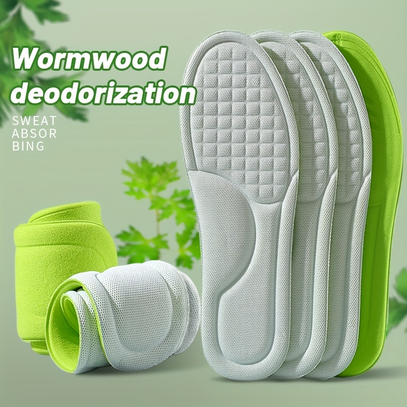 1 คู่ใหม่หน่วยความจําโฟม insoles ระงับกลิ่นกายระบายอากาศวิ่ง insoles ผู้ชายและผู้หญิง 5D insoles