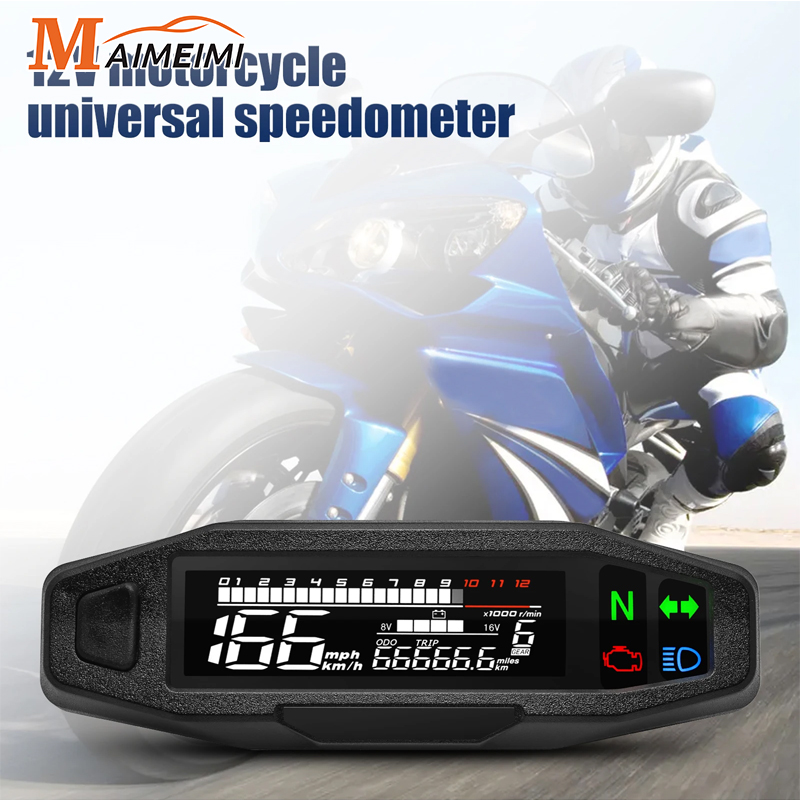 Velocímetro Digital Universal para motocicleta, medidor de Moto, tacómetro Digital, odómetro, instrumento, Sensor, medidor de velocidad, Tacho, medidor de RPM