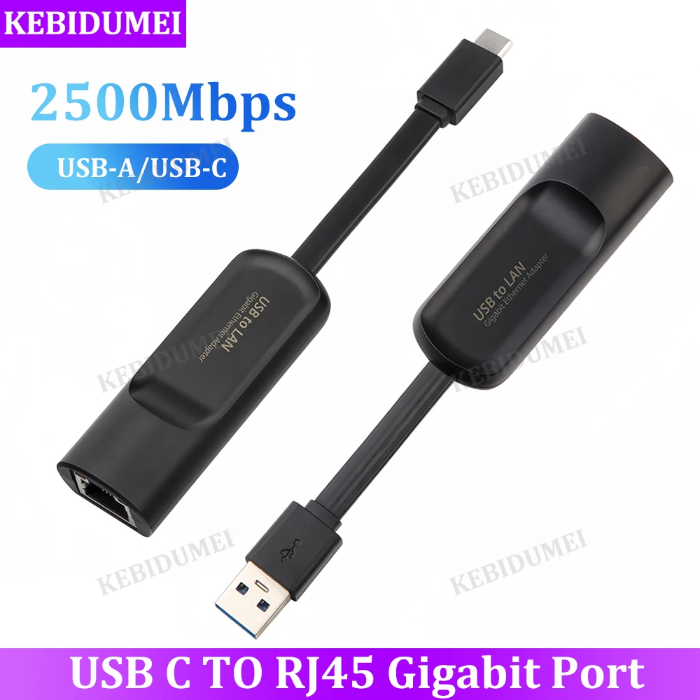 Проводной Ethernet-адаптер USB 3.0, сетевая карта 2500 Мбит/с, USB-тип к RJ45, Ethernet-адаптер Lan, гигабитная сетевая карта для ноутбука
