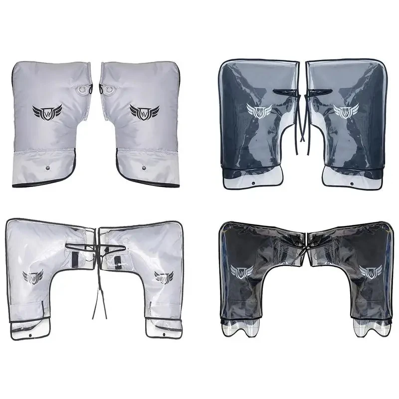 Motorcycle Scooter Bicycle Windproof Rainproof Winter Keep Warm Hot Protect Handlebar Handle Large Guard Cover Gloves