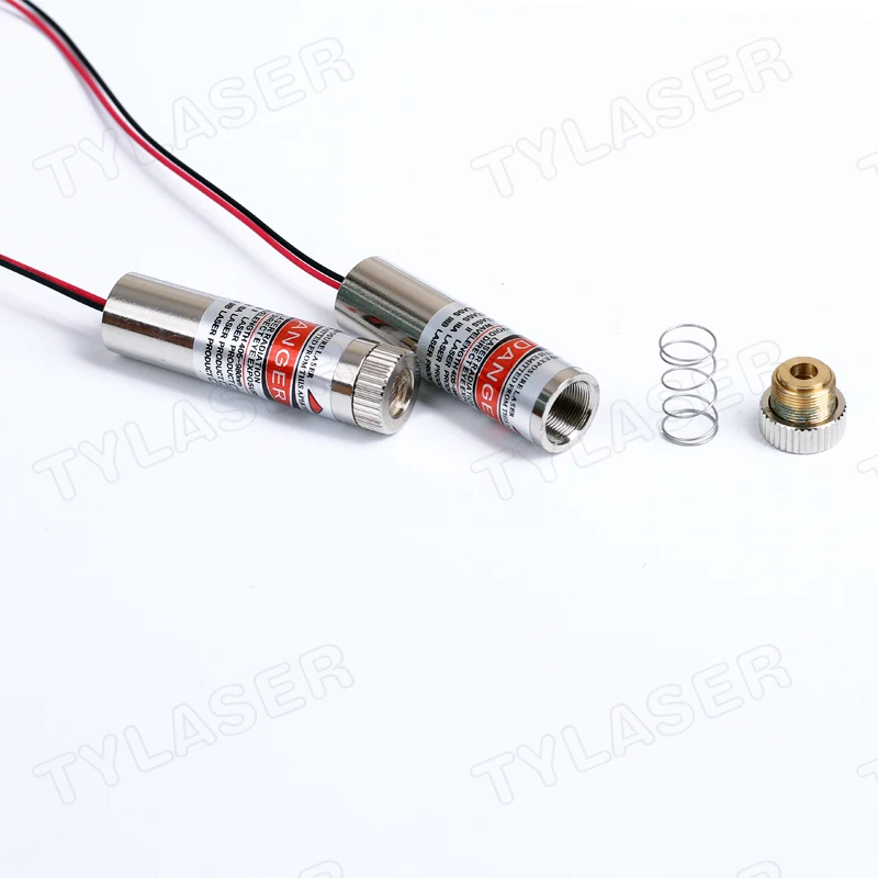 Focusable 12mm 650nm Red Laser Locator 5mW 10mW 15-130 Degree Line Laser Diode Module Industrial Class IIIA Long Time Working