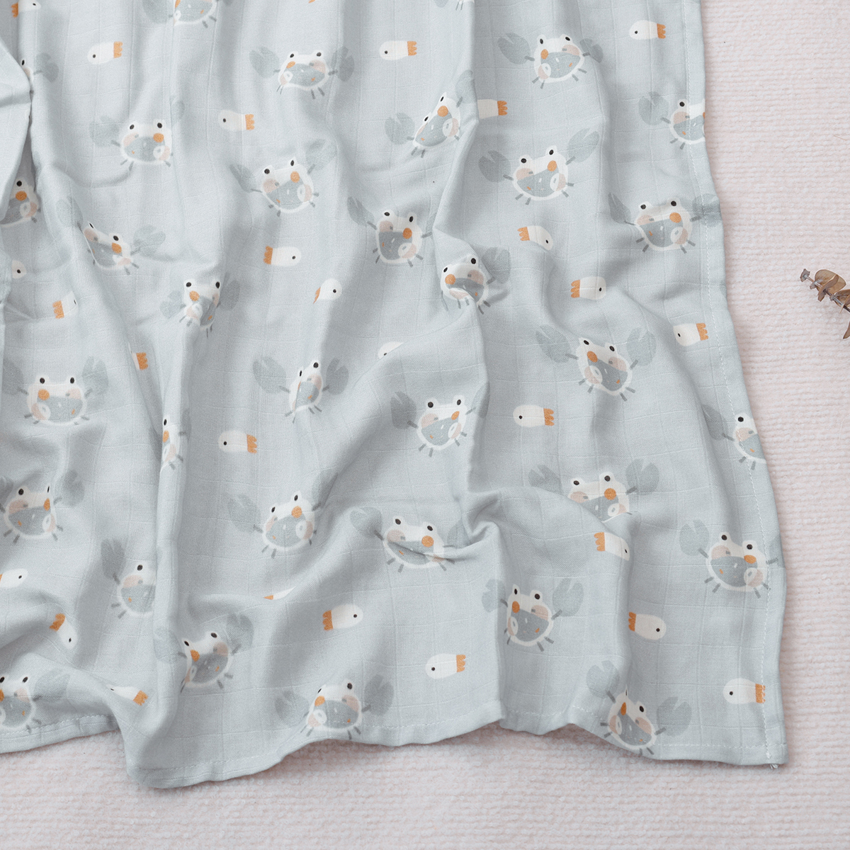 HappyFlute nouveau Style mignon 120*110CM Super respectueux de la peau et doux mousseline coton Fiber bébé emmaillotage nouveau-né couverture bébé infantile enveloppement