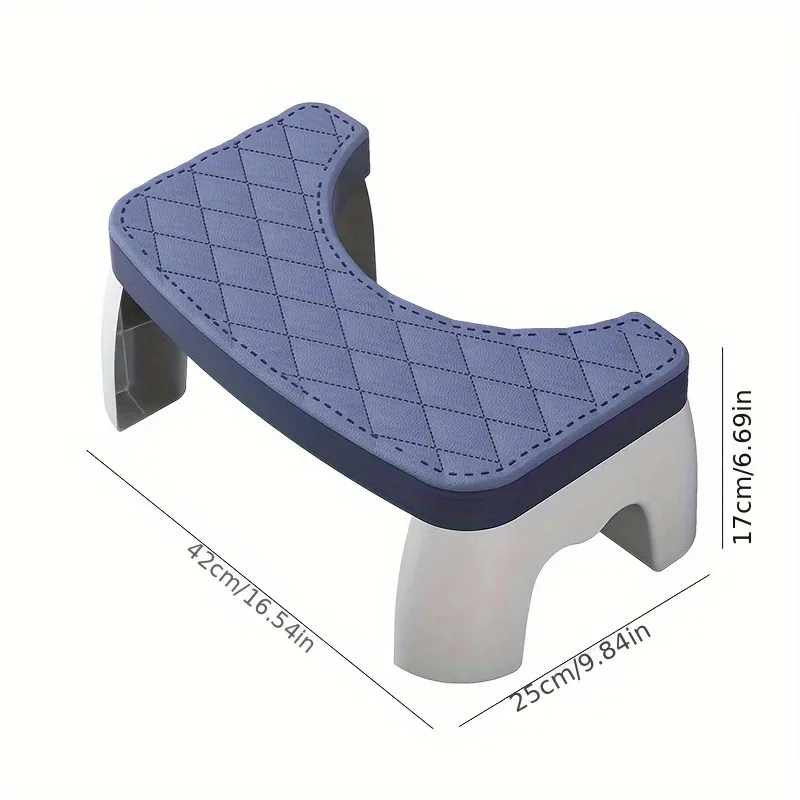1 x dicker, rutschfester Toilettenhocker – ergonomischer Hockfußhocker für Badezimmer, Hock-Töpfchen für Erwachsene ​