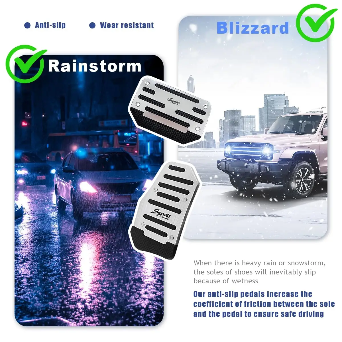 車の燃料ブレーキペダルカバー,ドリルなし,シボレーシルバラード1500, 2500, 3500タホ2019-2023用アクセサリー