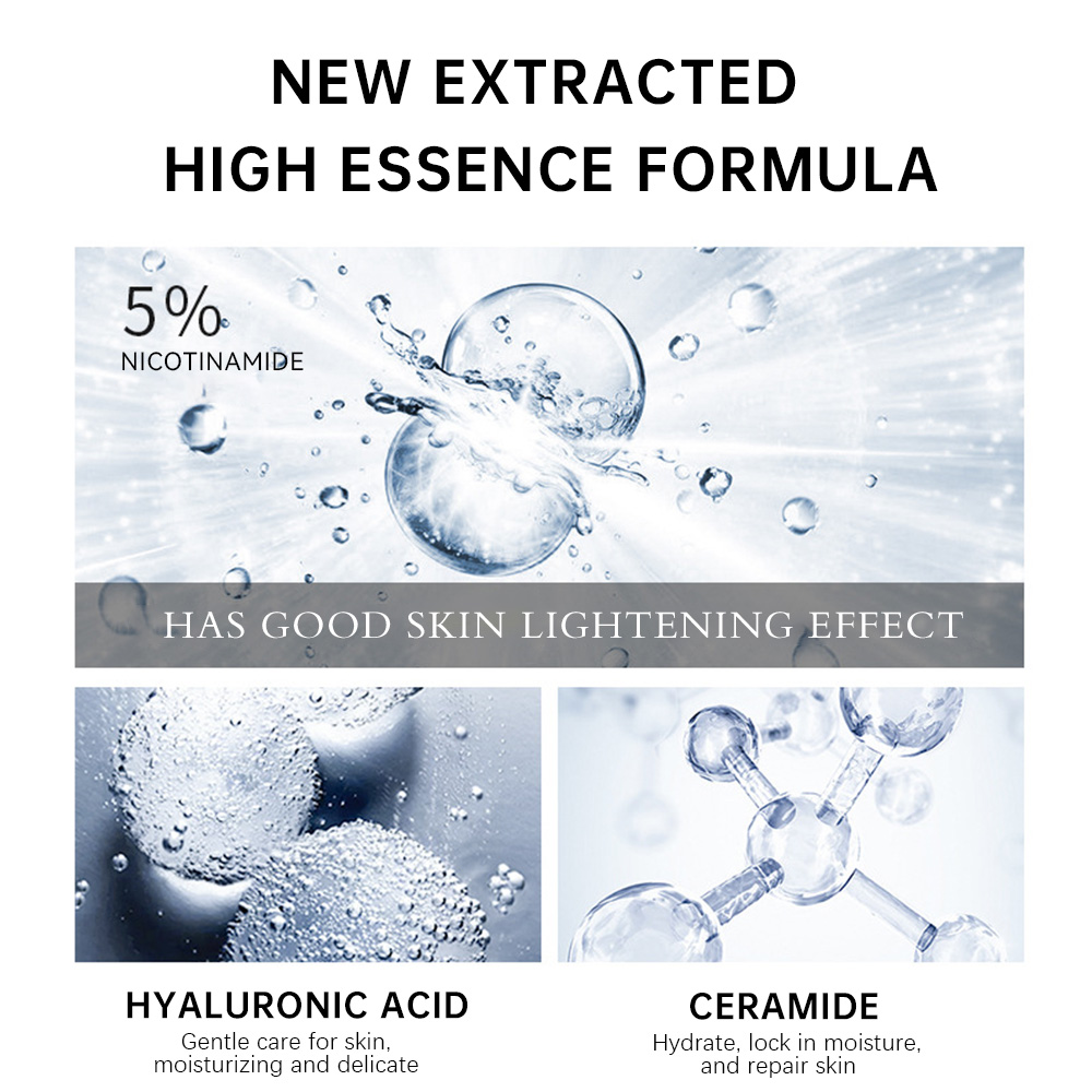 30ml essência de clareamento remove marcas comedões cravos rosto reparação soro encolhe poros hidrata iluminar essência da pele