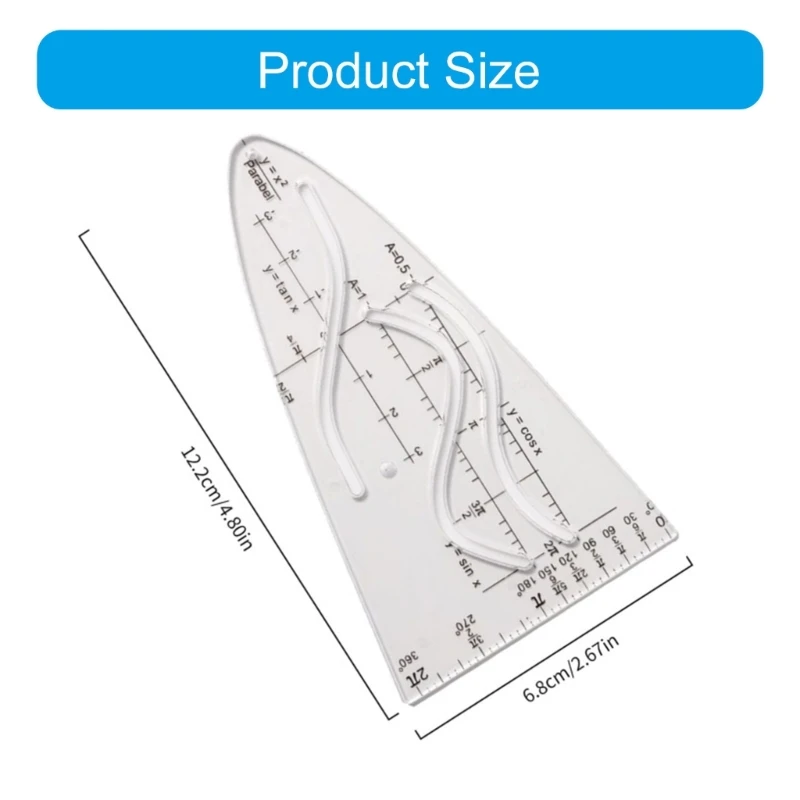 Parabola Stencil Parabolic Stencil for Student, Office, Painting, Parabolic Stencil Math Curves Template Parabola Ruler