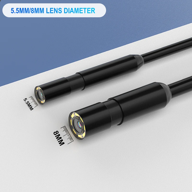 Industrial Endoscope HD1080P TYPE-C Wired Camera for IOS IPhone Ipad Android Phones LED Waterproof Car Pipe Inspection Borescope