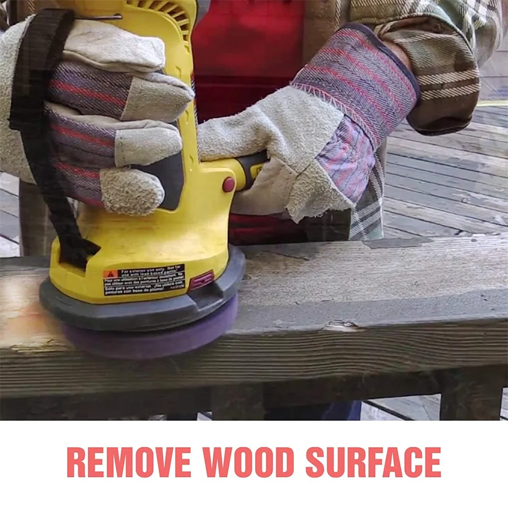 1Pcs 100/115/125mm 산호 디스크 폴리 스트립 디스크 그라인더 스트립 디스크 연마 휠 페인트 녹 제거 앵글 그라인더 청소